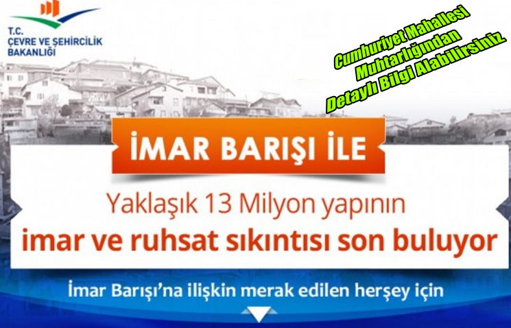 imar barışı yasası sulusaray kasabası nevşehir