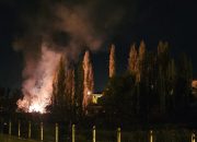 Kasabamızda Gece Saatlerinde Ağaçlık Alanda Çıkan Yangın Korkuttu!