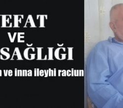 Kasaba Halkımızdan Ahmet Akgöl Vefat etmiştir