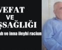 Kasaba Halkımızdan Ahmet Akgöl Vefat etmiştir