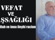 Kasaba Halkımızdan Ahmet Akgöl Vefat etmiştir