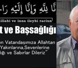 Kasabamız Halkından Eski Belediye Başkanlarımızdan Ali Demir Vefat Etti