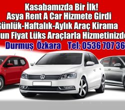 Kasabamızda Bir İlk! Asya Rent A Car Hizmete Girdi