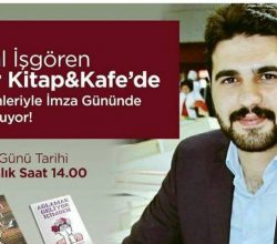 11 Aralık’ta Nevşehir Nar Kitap Cafede İmza günü