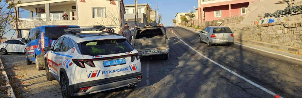 Kasabamız Gülşehir Çıkışında Trafik Kazası Meydana Geldi