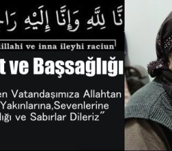 Kasaba Halkımızdan Kadın Doğanay Vefat Etti