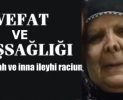Kasaba Halkımızdan Kerziban Arısoy Vefat Etti