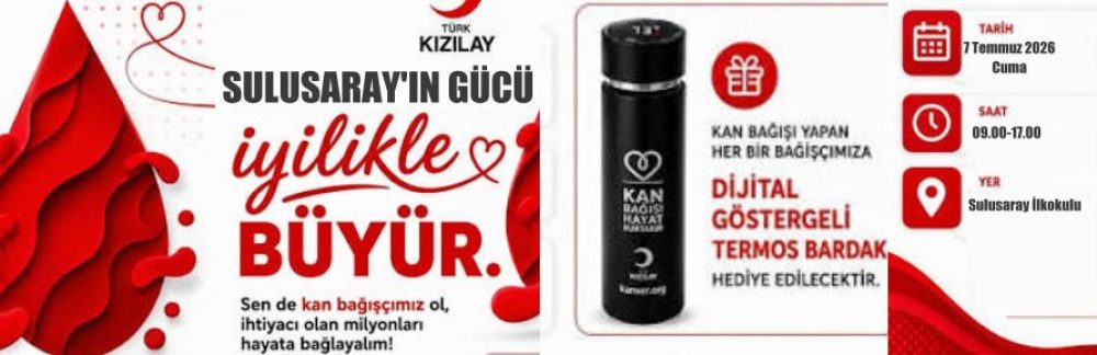 Cuma Günü Kızılay Kan Bağış Kampanyasına Davetlisiniz