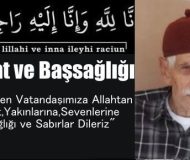 Kasaba Halkımızdan Mehmet Güleç Vefat Etti