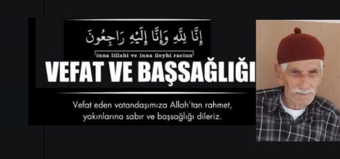 Kasaba Halkımızdan Mehmet Güleç Vefat Etti