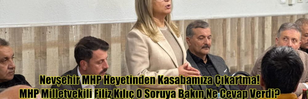 Nevşehir MHP Heyetinden Kasabamıza Çıkartma