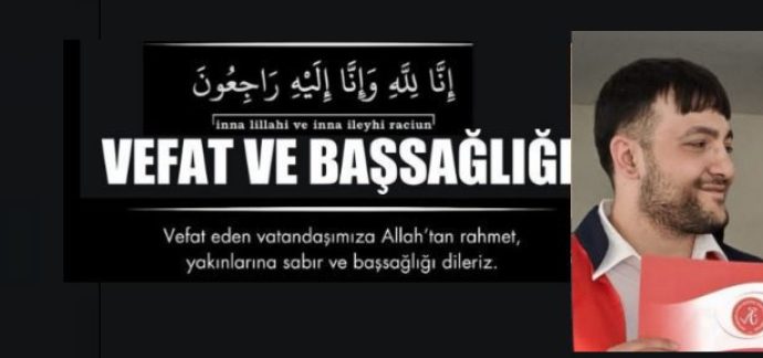 Kasabamızı Yasa Boğan Vefat! Henüz 22 Yaşında Acı Haber Geldi