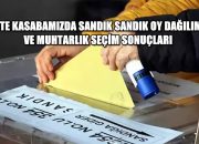 İşte Kasabamızdan Çıkan Sandık Sandık Oy Dağılımı ve Muhtarlık Seçim Sonuçları