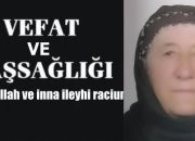 Kasaba Halkımızdan Şerife Zopun Vefat Etti