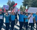 Kasabamız İmam-Hatip Ortaokulu Öğrencilerinden Filistine Destek Yürüyüşü