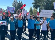 Kasabamız İmam-Hatip Ortaokulu Öğrencilerinden Filistine Destek Yürüyüşü