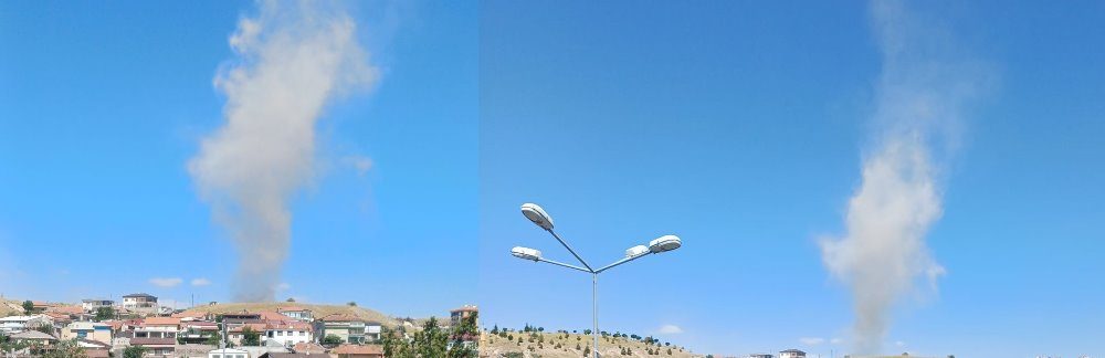Kasabamızda Dev Hortum Böyle Görüntülendi