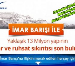 İmar barışı yasasından yararlanmak isteyen Kasaba halkımızın dikkatine!!