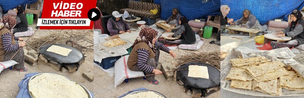 Kasabamızda Kışlık Yufka Ekmekler Yapılmaya Devam Ediyor