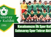 Sulusaray Spor Resmen Kuruldu!