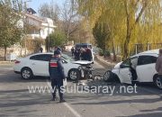 Kasabamızda Maddi Hasarlı Trafik Kazası