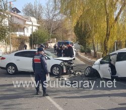 Kasabamızda Maddi Hasarlı Trafik Kazası